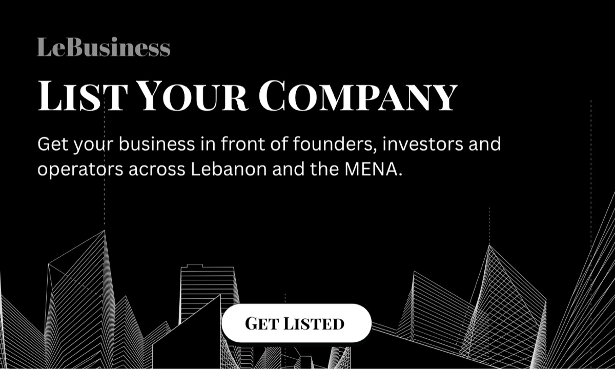 List your company on LeBusiness — get your business in front of founders, investors and operators across Lebanon and the MENA